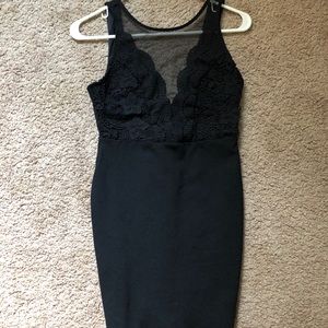 Black cocktail dress